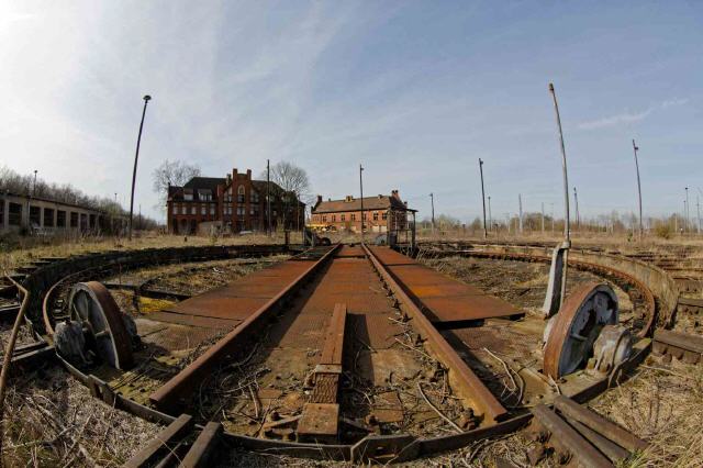 Elstal Rangierbahnhof Drehscheibe