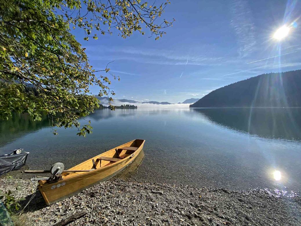 Walchensee Ufer Boot