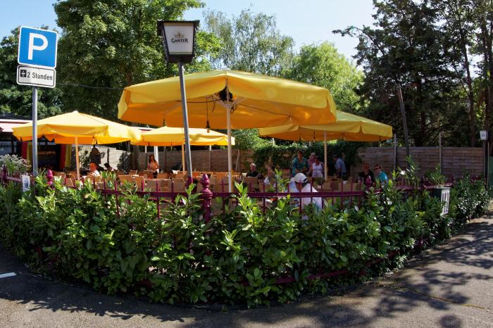 Breisach - Biergarten Bahnhofgaststätte