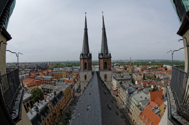 Halle - Ausblick von der Marktkirche