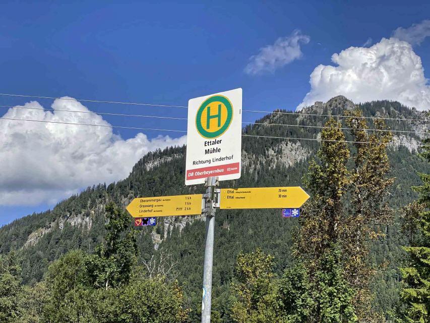 15 Wegweiser in Ettaler M&uuml;hle